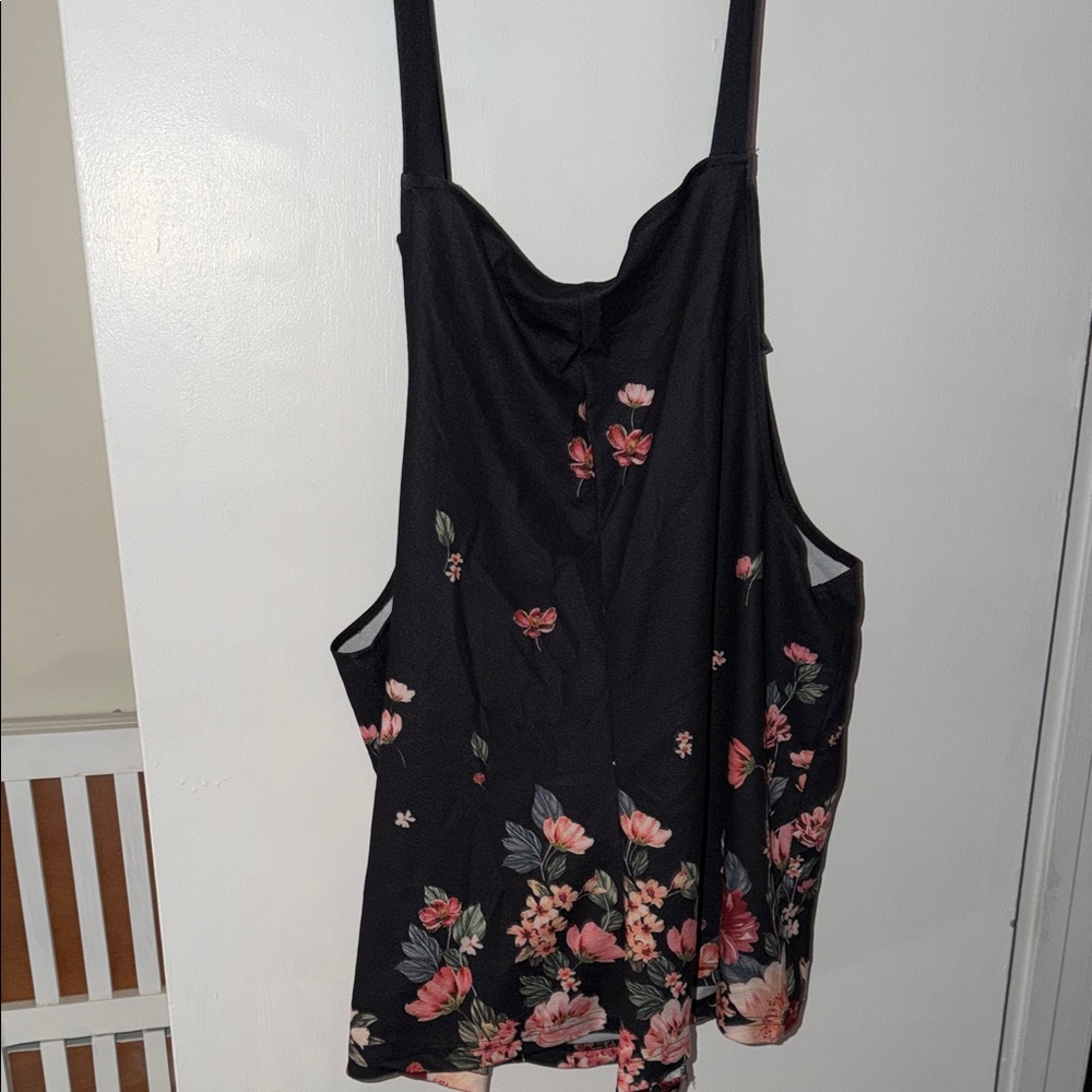 Floral Black Women's romper